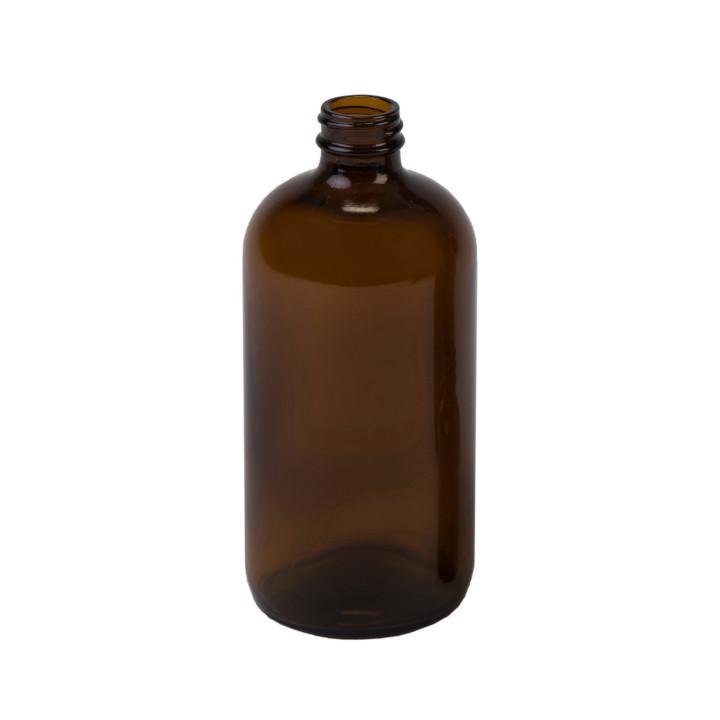 Sample- 16 oz Amber Boston Rounds w/ 28-400 Finish