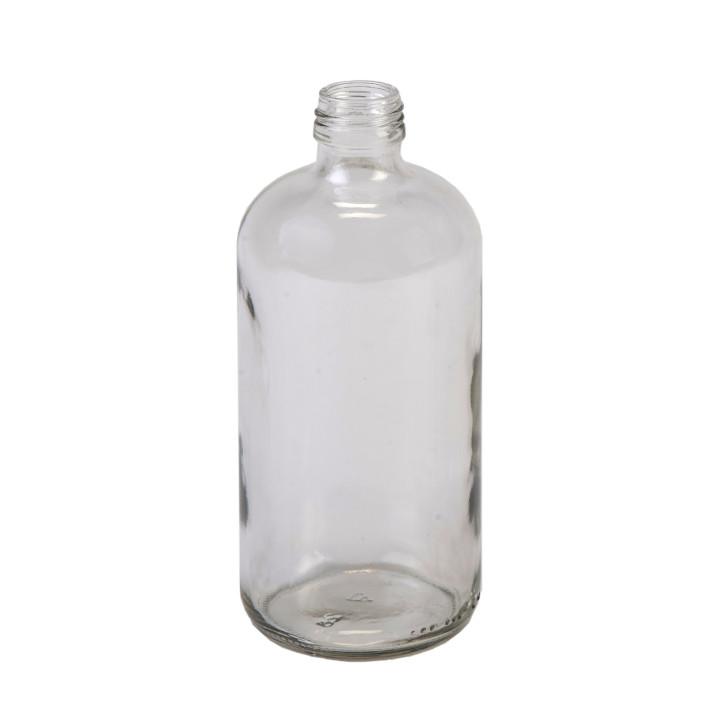 Sample- 16 oz Flint Boston Rounds w/ 28-400 Finish (Sold in Cases of 12)