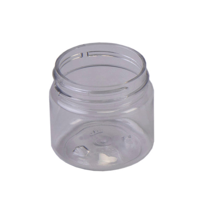 Sample- 1 oz Clear Plastic Jars - PET Straight Sided w/ 38-400
