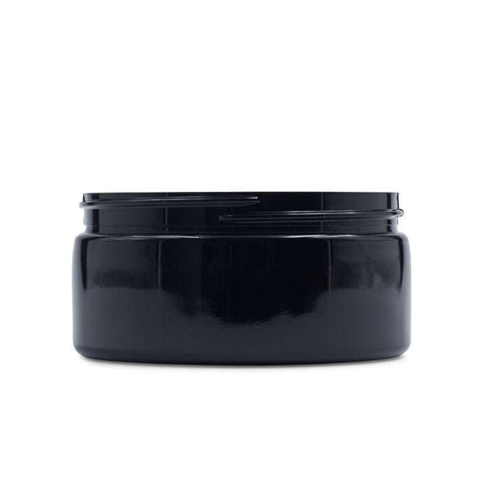 Sample- 2 oz Black Plastic Jars - PET Straight Sided w/ 58-400