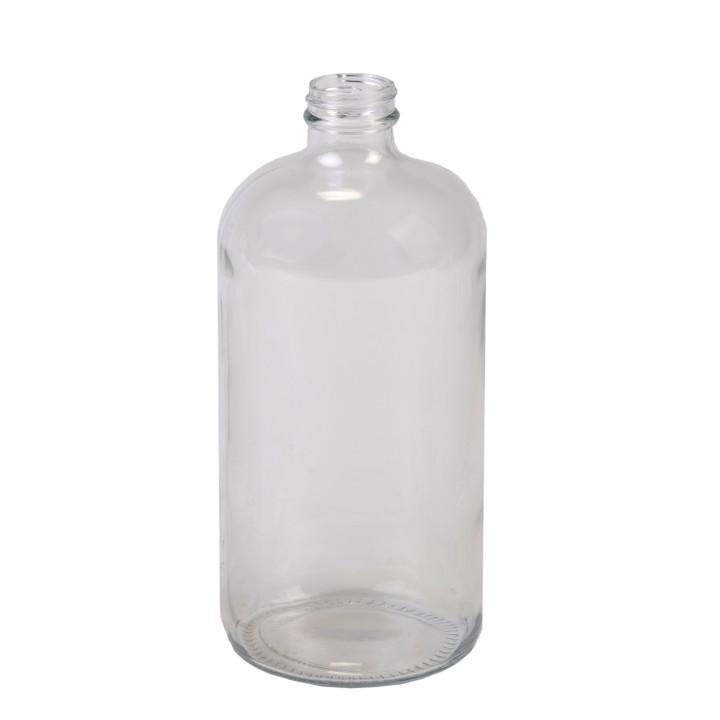 Sample- 32 oz Flint Boston Rounds w/ 33-400 Finish (12/Case)
