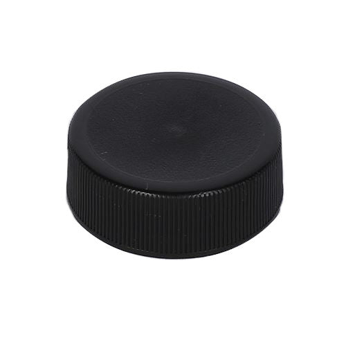 Sample- 28-400 Black RM Polypropylene Caps w/ PE Foam Liner