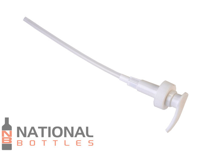 Sample- 38-400 White Pump w/ 9-1/2" Dip Tube 4cc Output- Case of 450- Free Shipping