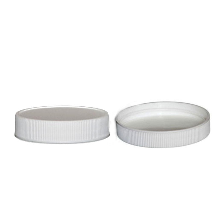 Sample- 48-400 White RM Polypropylene Caps w/ PE Foam Liner