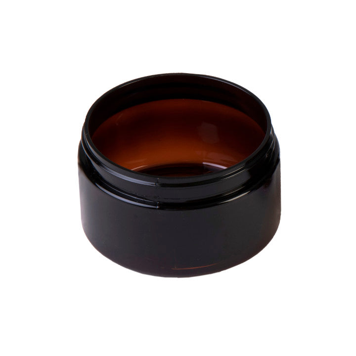 Sample- 4 oz Dark Amber Plastic Jars - PET Straight Sided w/ 70-400