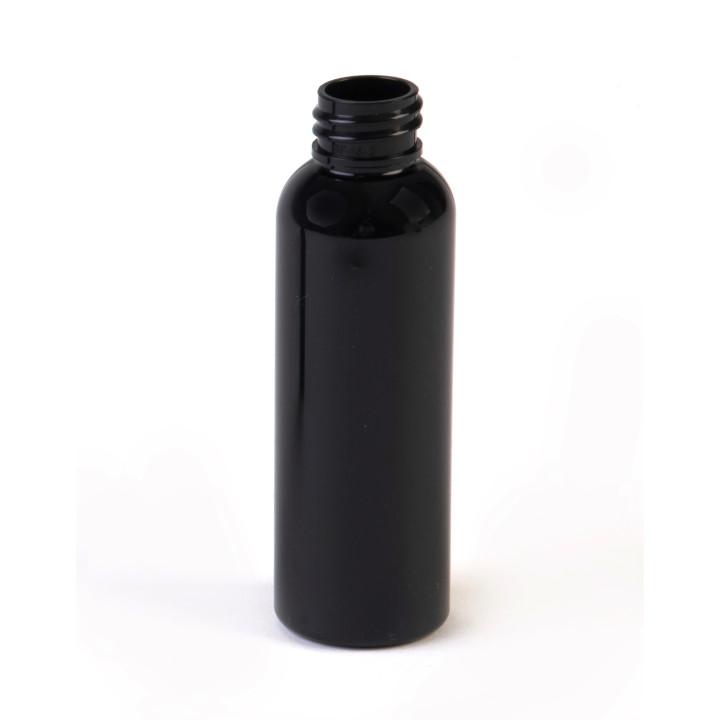 Sample- 4 oz Black PET Plastic Cosmo Round w/ 20-410
