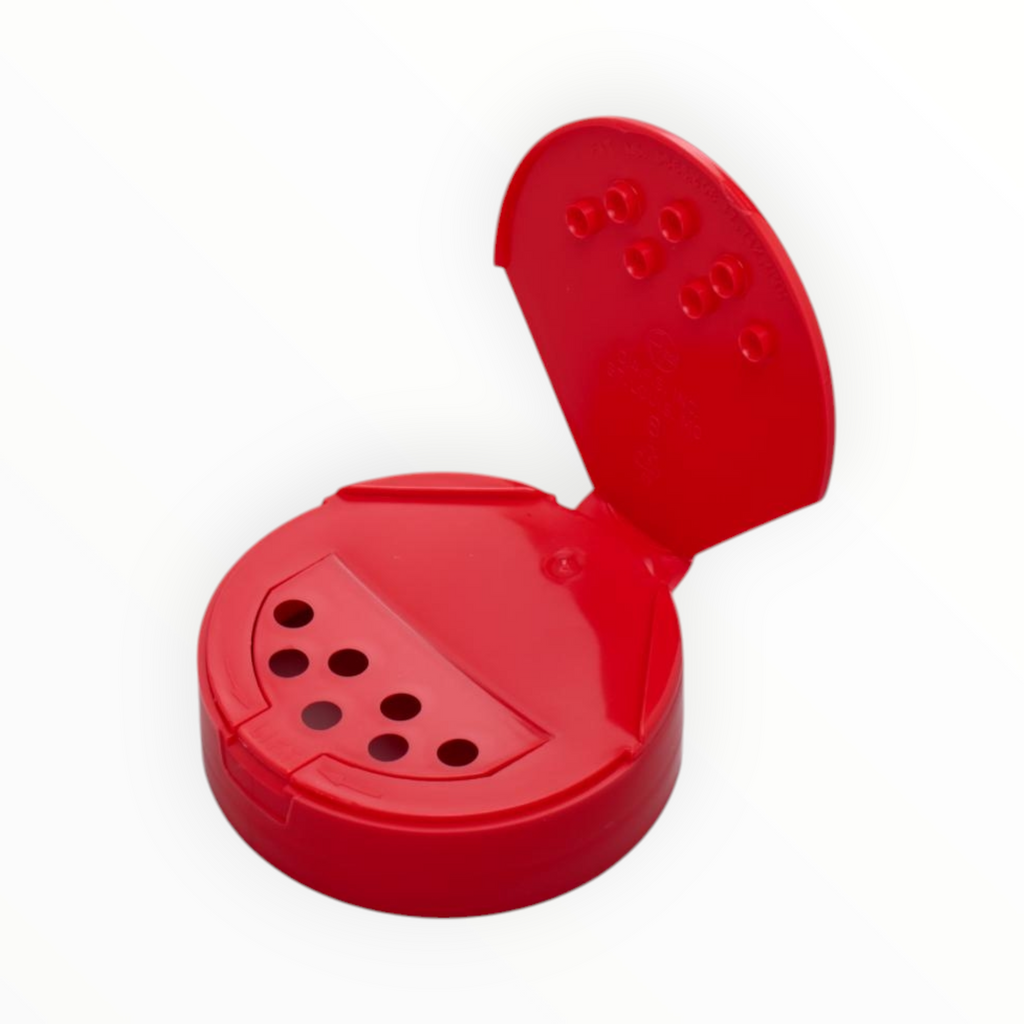 Sample- 63-485 Red Spice Cap w/ Spoon/ .200 Pour