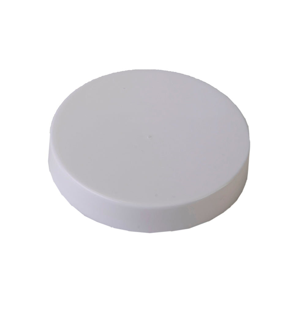 Sample- 89-400 White Plastic Caps - Smooth Polypropylene w/ PE Foam Liner