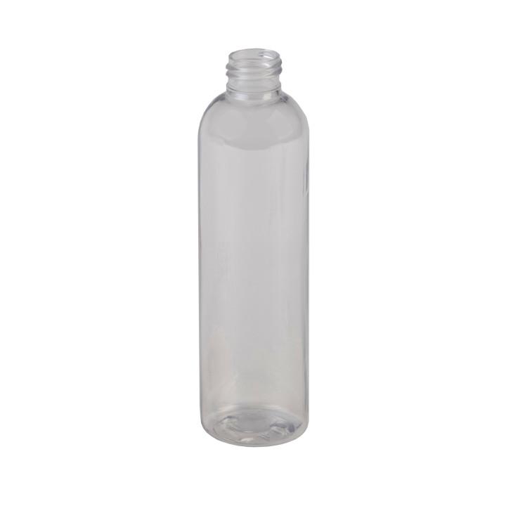 Sample- 8 oz Clear PET Plastic Cosmo Round w/24-410