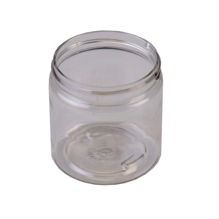 Sample- 8 oz Clear Plastic Jars - PET Straight Sided w/ 70-400