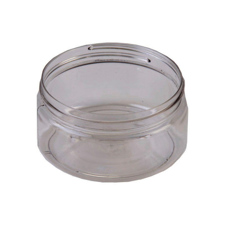 Sample- 8 oz Clear Plastic Jars - PET Straight Sided w/ 89-400