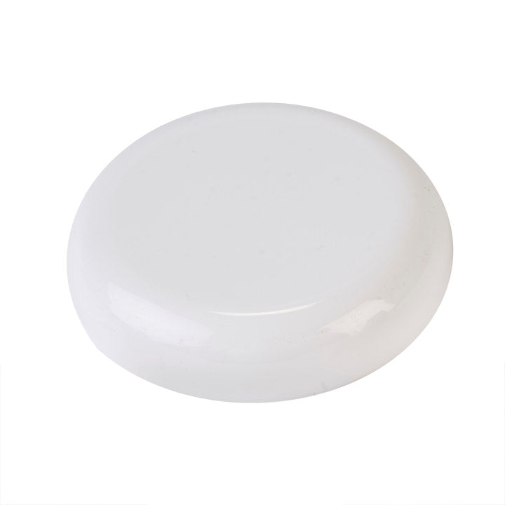 89-400 White Dome Plastic Caps - Unlined