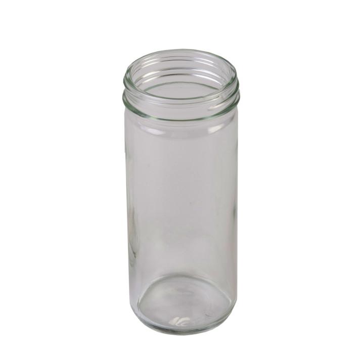 8 oz. Paragon Jars w/ 58-400 White Polypropylene Plastic Cap w/ PE Foam Liner