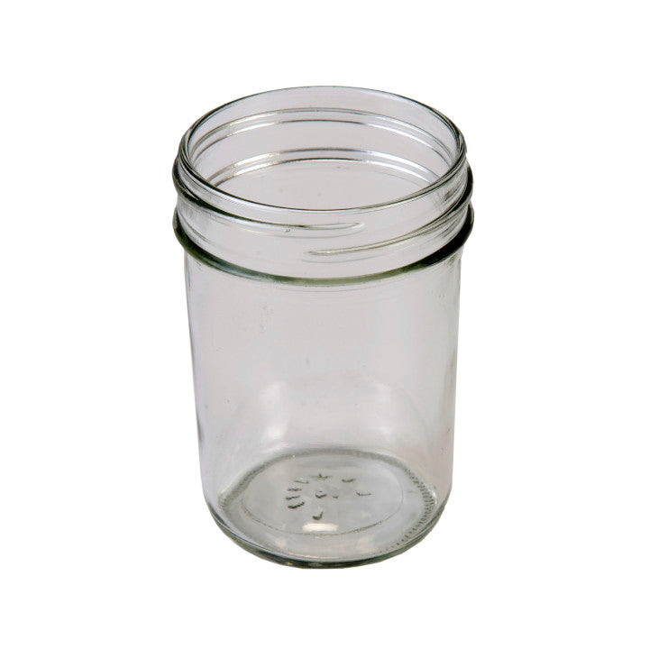 8 oz. Clear Glass Tapered Jelly Mason Jar w/ 70-450 Finish (12/Case)