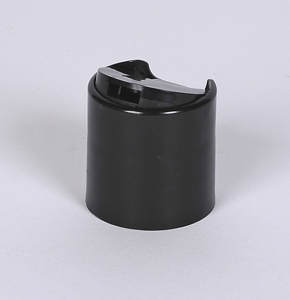 24-410 Black Polypropylene Disk Top Caps