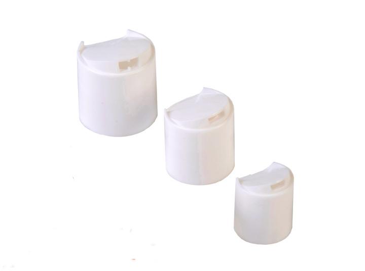 24-410 White Polypropylene Disc Caps (4000/Case)